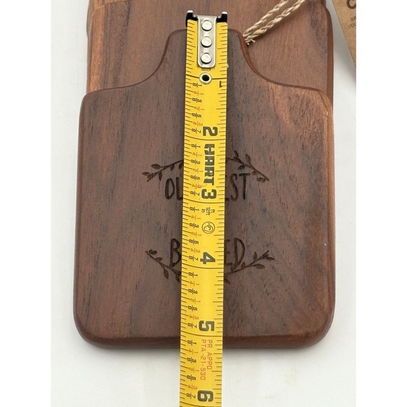 Teak Wood Coasters Set of 4 "Our Nest Is Blessed" Rustic Farmhouse Decor NWT - Picture 7 of 7